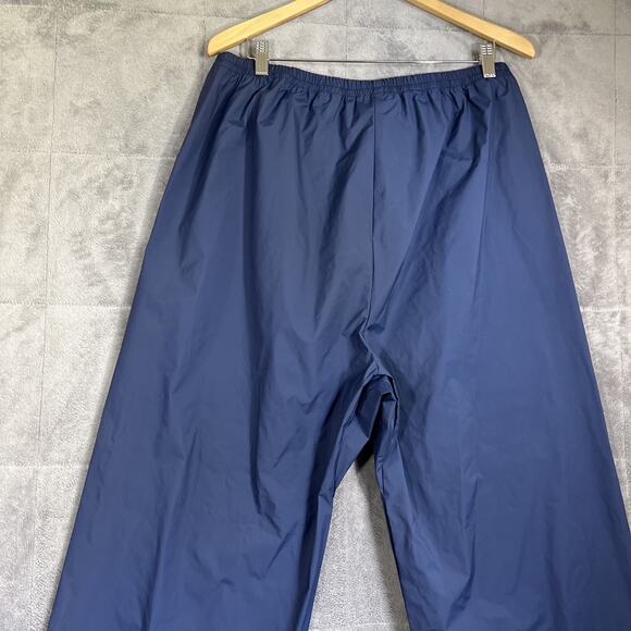 Columbia Rain Pants Mens XL Blue Nylon Polyamide Packable Outdoor Pull On Hiking - Picture 4 of 10